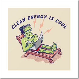 Clean energy is Cool Posters and Art